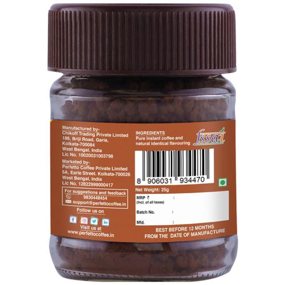 Perfetto Flavoured Instant Coffee - Tangy Choco Orange, 25 g Jar-2.webp